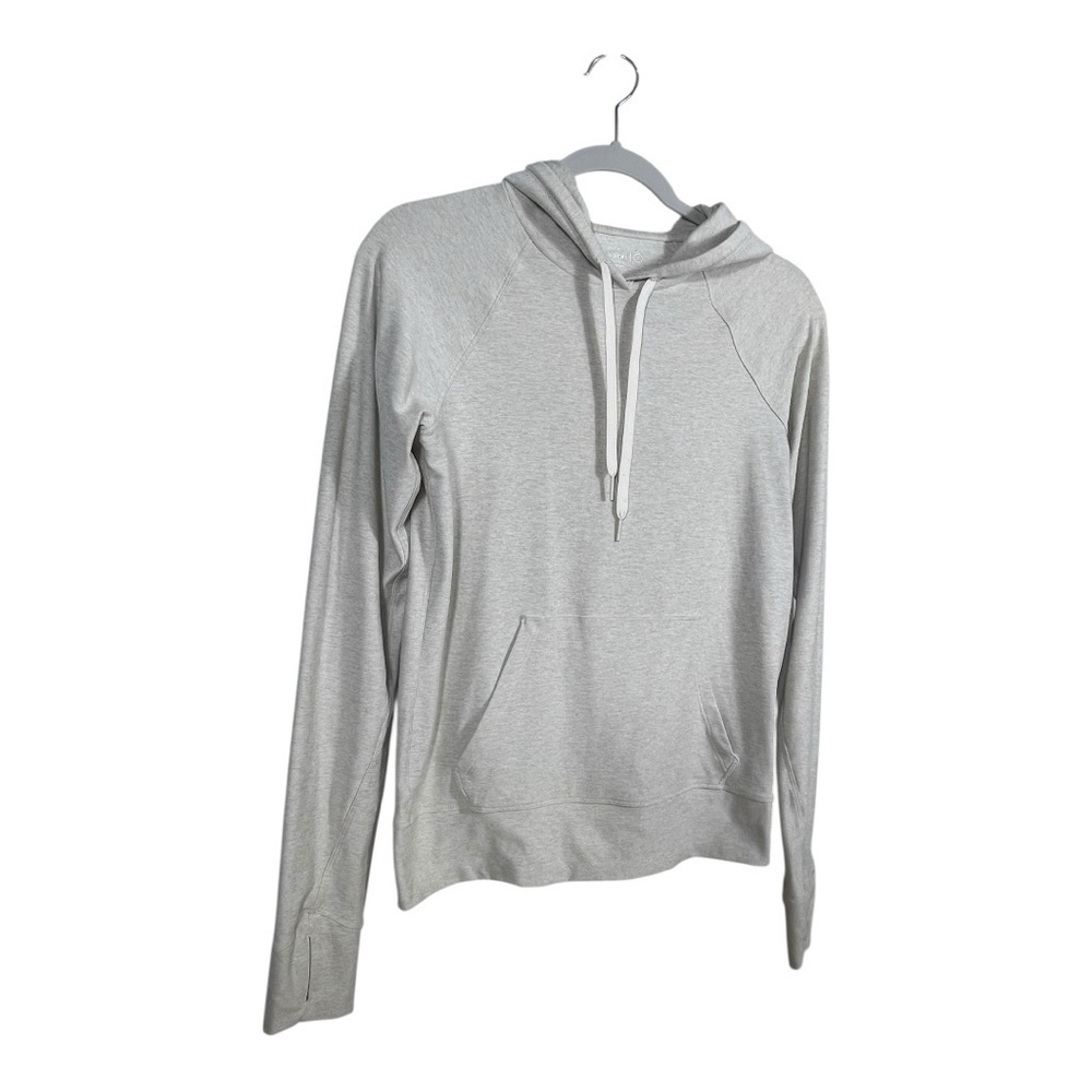 Outdoor Voices Women’s Light Weight Hoodie Thumb Holes Beige Sz.Sm - Picture 2 of 7
